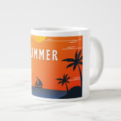 Mug coffee sample island summer  ジャンボコーヒーマグカップ (正面右)
