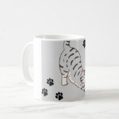 Mug coffee sample logo cat コーヒーマグカップ (正面左)