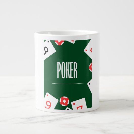 Mug coffee sample poker  ジャンボコーヒーマグカップ (正面)
