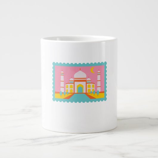 Mug coffee sample taj Mhal inde  ジャンボコーヒーマグカップ (正面)