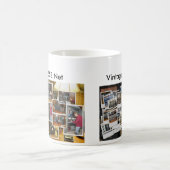 mug_collage、mug_gkzcollage、ヴィンテージSSBの網、V… コーヒーマグカップ (中央)