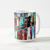 Mug – Collapse Reflection Abstract Design コーヒーマグカップ (正面右)