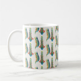 Mug Columna Vertebral Acuarelas (Mosaico) コーヒーマグカップ