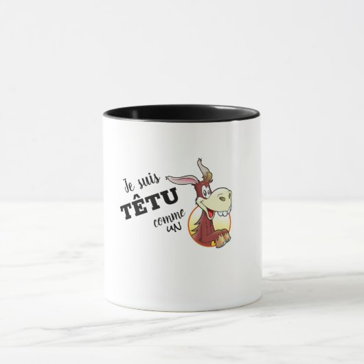Mug combo "Je suis têtu comme un âne" マグカップ (中央)