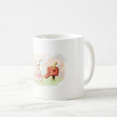 Mug conejito tierno amor san valentin コーヒーマグカップ (正面右)