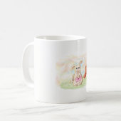 Mug conejito tierno amor san valentin コーヒーマグカップ (正面左)