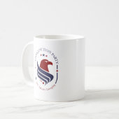 Mug, Constitution Party, Eagle, oval コーヒーマグカップ (正面左)