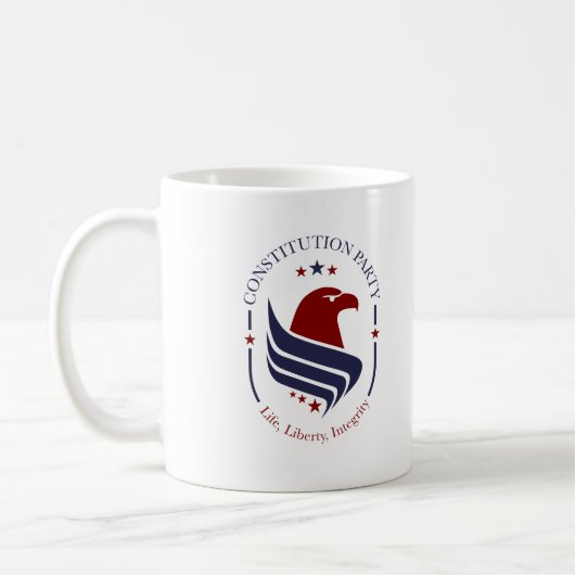 Mug, Constitution Party, Eagle, oval コーヒーマグカップ (左)