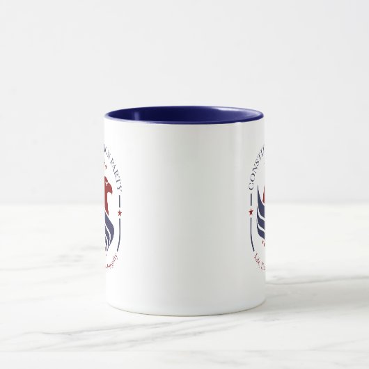 Mug, Constitution Party, Eagle, oval Coffee Mug マグカップ (中央)