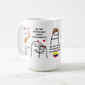 Mug 'Coqueta Chic' – Arte Colombiano con Encanto コーヒーマグカップ (正面左)