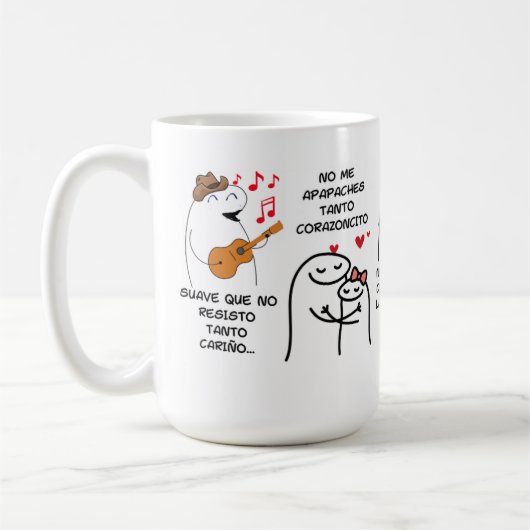 Mug 'Coqueta Chic' – Arte Colombiano con Encanto コーヒーマグカップ (左)