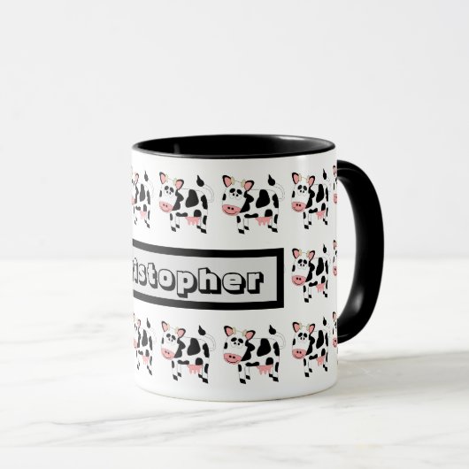 Mug Cow Design マグカップ (正面右)