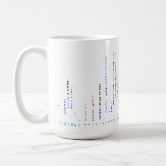 Mug.cpp: Cのためのマグ++ プログラマー コーヒーマグカップ (左)