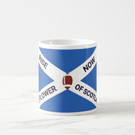 Mug Cup, Oh Flower Of Scotland Rise Now コーヒーマグカップ (中央)