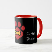 Mug Cute Animal Paw Print マグカップ (正面右)