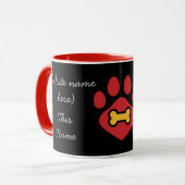 Mug Cute Animal Paw Print マグカップ (正面左)