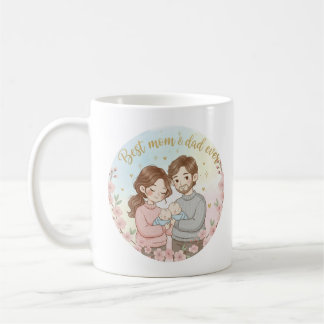 Mug dad and mom  コーヒーマグカップ