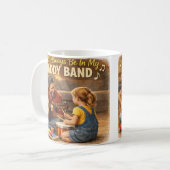 Mug Daddy Band Adorable Greeting Card コーヒーマグカップ (正面左)