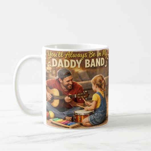 Mug Daddy Band Adorable Greeting Card コーヒーマグカップ (左)