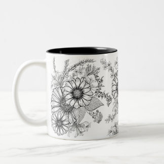 Mug Daisy Floral  ツートーンマグカップ