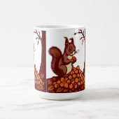 Mug d'Automne Écureuil Cosy et Récolte de Saison コーヒーマグカップ (中央)