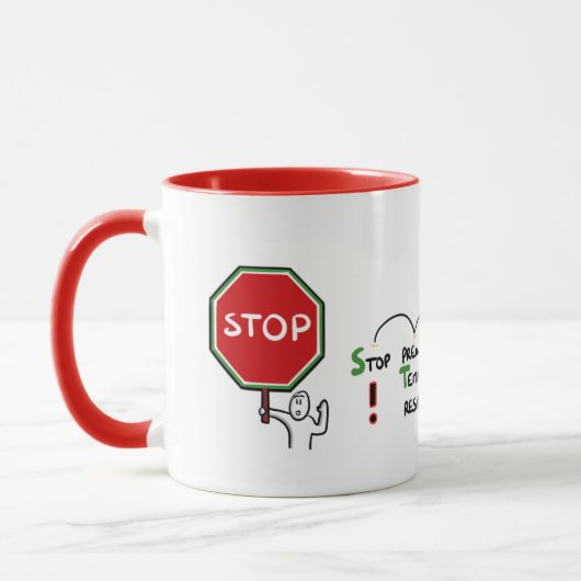 Mug « De l’art de prendre une pause » マグカップ (左)
