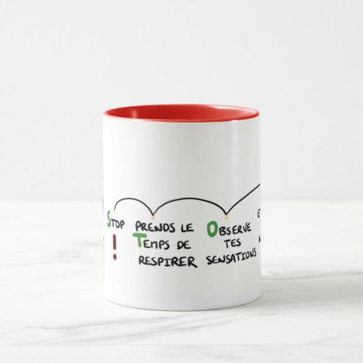 Mug « De l’art de prendre une pause » マグカップ (中央)