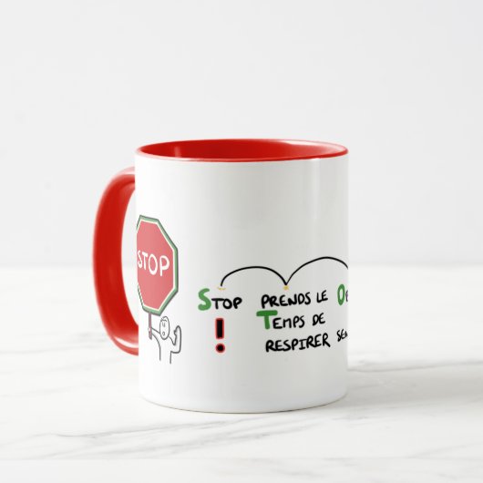 Mug « De l’art de prendre une pause » マグカップ (正面左)
