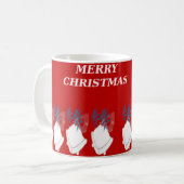 Mug de Noël "Merry Christmas" – Typographie Élégan コーヒーマグカップ (正面左)