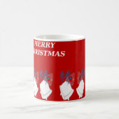 Mug de Noël "Merry Christmas" – Typographie Élégan コーヒーマグカップ (中央)