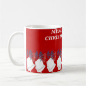 Mug de Noël "Merry Christmas" – Typographie Élégan コーヒーマグカップ (左)