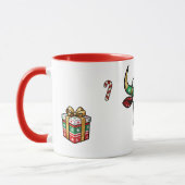 Mug de Noël vache rigolote – Mug festif マグカップ (左)