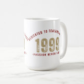 Mug - Dedicated to teaching since 1 | Teacher mug  コーヒーマグカップ (正面右)