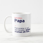 Mug Définition Papa コーヒーマグカップ (左)