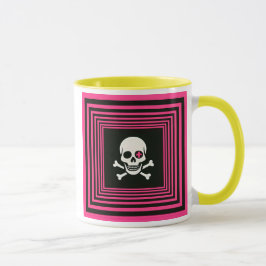 Mug design crâne moderne motif minimaliste. マグカップ