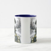 Mug deux enfants dans une voiturette. マグカップ (中央)