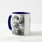 Mug deux enfants dans une voiturette. マグカップ (正面左)