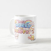 MUG - Don't worry, be happy! コーヒーマグカップ (正面左)