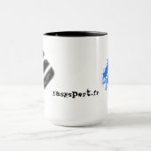 Mug Easysport Black coffee/Blue splatter マグカップ (中央)