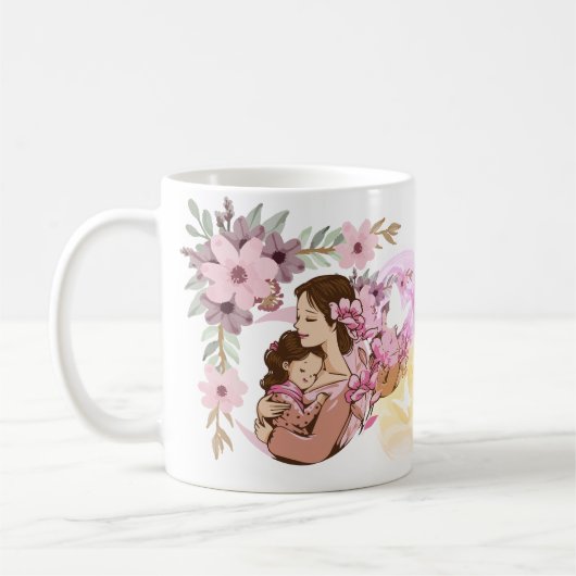 MUG ECC,MARIPOSAS LUMINOSA, TAZA TULIPAN コーヒーマグカップ (左)