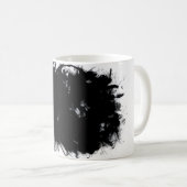 Mug  Edgy Black Ink Splatter Abstract Grunge Desig コーヒーマグカップ (正面右)