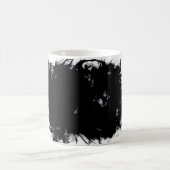 Mug  Edgy Black Ink Splatter Abstract Grunge Desig コーヒーマグカップ (中央)