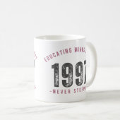 Mug - 'Educating Minds Since 1997 Never Stopping'  コーヒーマグカップ (正面右)