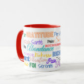 Mug Élégant "Amour - Richesse - Succès" マグカップ (正面左)
