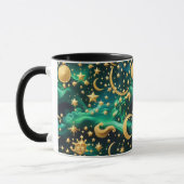 Mug - Emerald Celestial Moon マグカップ (左)