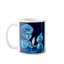 Mug enfant de la lune bleutée