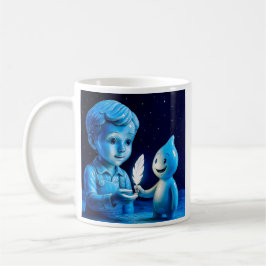 Mug enfant de la lune bleutée コーヒーマグカップ