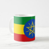 Mug Ethiopian flag コーヒーマグカップ (正面左)