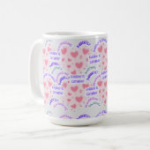 Mug "Everyday is caturday" Pawsitive vibes  コーヒーマグカップ (正面左)