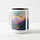 Mug "Explore the Beauty of Nature" ツートーンマグカップ (正面左)